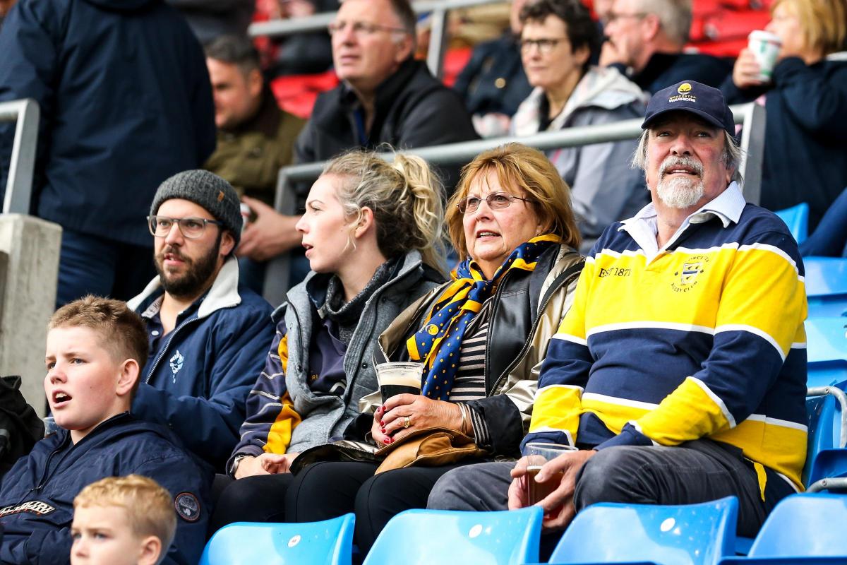 Pictures Worcester Warriors Fans At Sale Sharks Evesham Journal